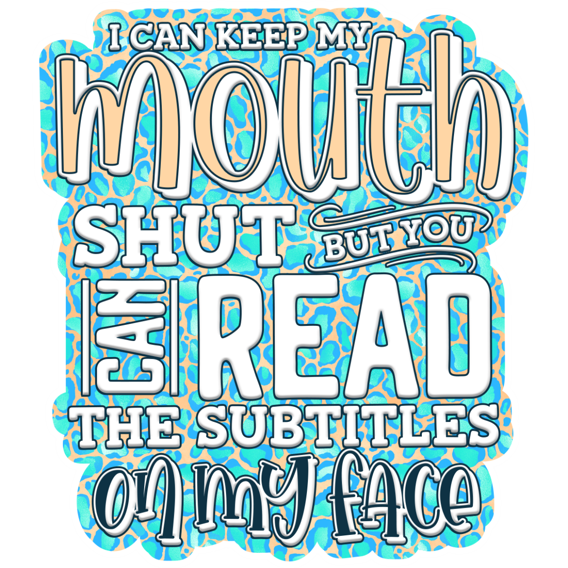 Mouth Subtitles Decal